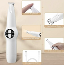 PetTrim 2-in-1 — Aparador silencioso de unhas + cortador parcial de pelos