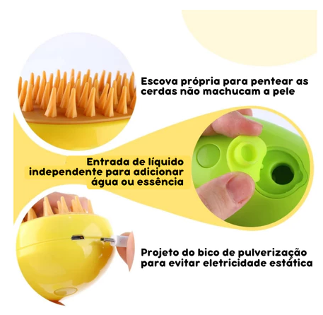 HydraBrush – Escova Massageadora Pet [BANHO RÁPIDO E SEM BAGUNÇA]