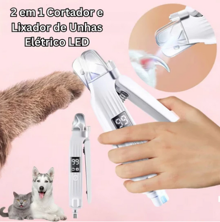 PetNail Magic – Lixador Elétrico + Cortador [CORTE RÁPIDO E SEGURO]