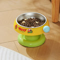 Tigela antiderrapante para animais de estimação, tigela de água, tigela de comida, proteção da coluna cervical para gatos e cães, suprimentos para casa