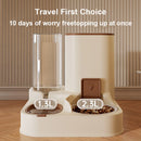 Pet Cat Automatic Feeder, Water Dispenser, Large Capacity Dry Wet Separation Food Container, Pet Supplies