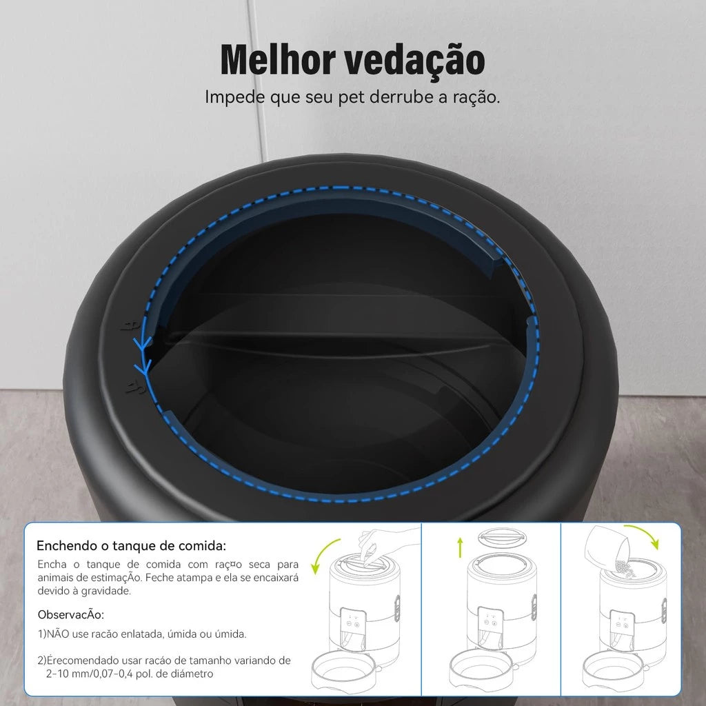 MealTime Pro – Alimentador Programável Pet [ROTINA SEM PREOCUPAÇÃO]